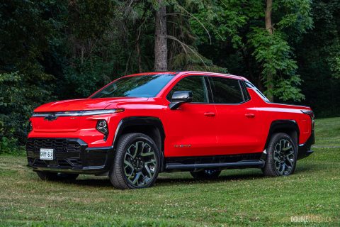 2025 Chevrolet Silverado EV RST front quarter view