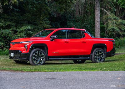 2025 Chevrolet Silverado EV RST front quarter view