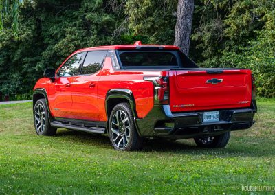 2025 Chevrolet Silverado EV RST rear quarter view
