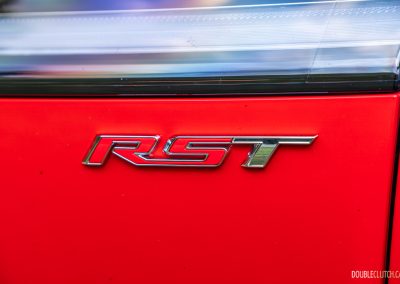 2025 Chevrolet Silverado EV RST front badge close-up