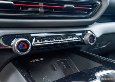 2025 Chevrolet Silverado EV RST climate control switchgear close-up