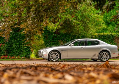 2008 Maserati Quattroporte, silver, side