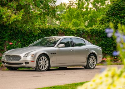 2008 Maserati Quattroporte, silver, front side