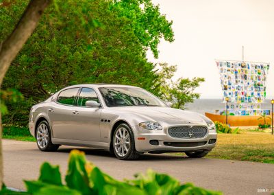 2008 Maserati Quattroporte, silver, front side