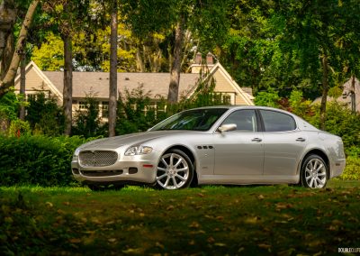 2008 Maserati Quattroporte, silver, front side