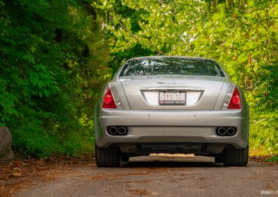 2008 Maserati Quattroporte, silver, rear