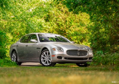 2008 Maserati Quattroporte, silver, front