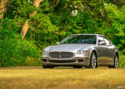 2008 Maserati Quattroporte, silver, front