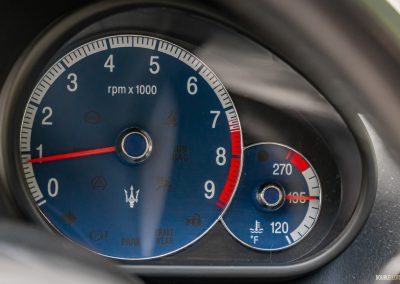 2008 Maserati Quattroporte gauges close up