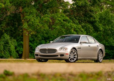 2008 Maserati Quattroporte, silver, front
