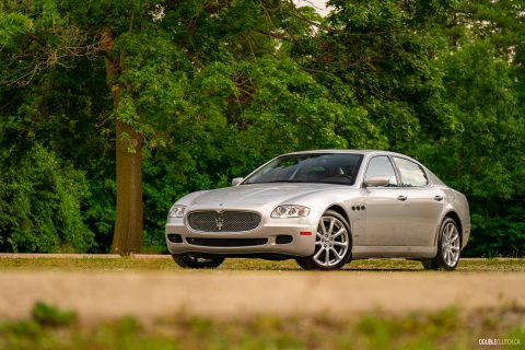 2008 Maserati Quattroporte, silver, front