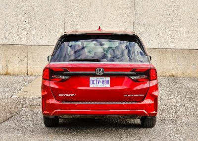 2025 Honda Odyssey Black Edition in Radiant Red Metallic