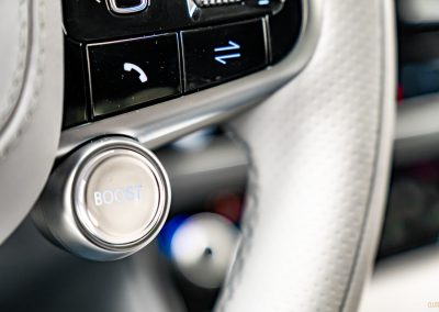 2026 Genesis Electrified GV70 interior in white and brown