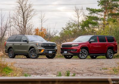 2025 Jeep Wagoneer Overland Edition and 2025 Ford Expedition Tremor