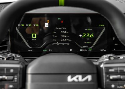 2026 Kia EV9 GT close up gauge cluster