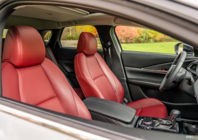 2025 Mazda CX-30 GT interior in Garnet Red