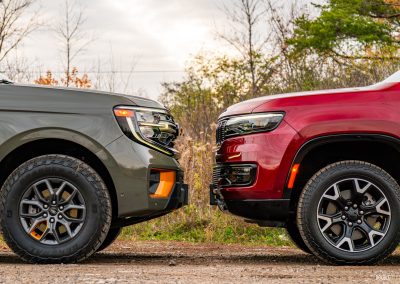 2025 Jeep Wagoneer Overland Edition and 2025 Ford Expedition Tremor