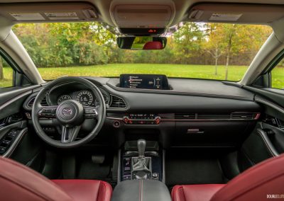 2025 Mazda CX-30 GT interior in Garnet Red