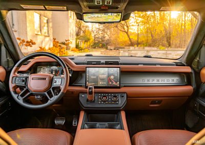 2026 Land Rover Defender OCTA interior in Burnt Sienna