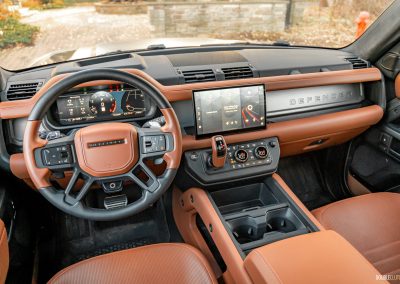 2026 Land Rover Defender OCTA interior in Burnt Sienna