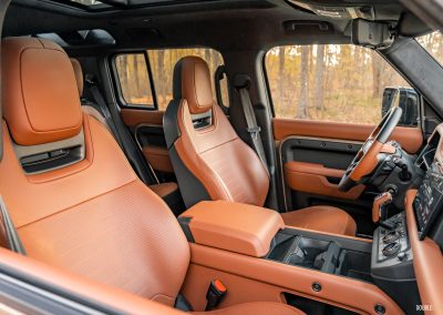 2026 Land Rover Defender OCTA interior in Burnt Sienna