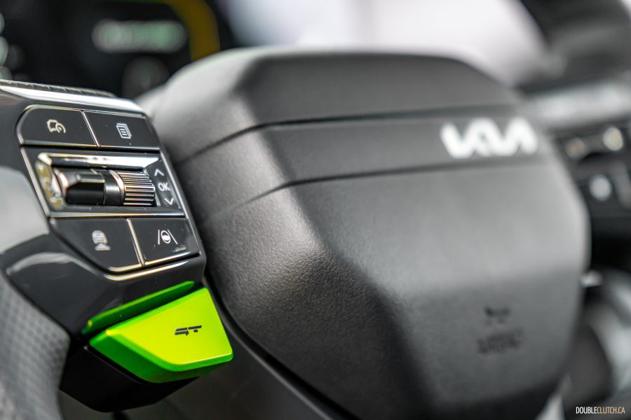 2026 Kia EV9 GT interior close up GT button