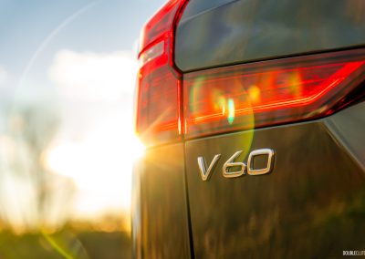 2026 Volvo V60 Cross Country in Forest Lake green with lens flare