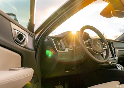 2026 Volvo V60 Cross Country interior with lens flare