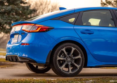 2026 Honda Civic Hatchback Hybrid in Boost Blue