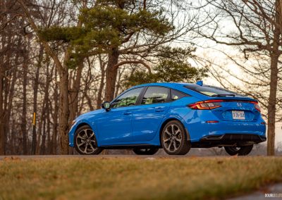 2026 Honda Civic Hatchback Hybrid in Boost Blue