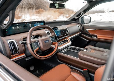 2025 Ford Expedition King Ranch interior in Mesa Del Rio leather