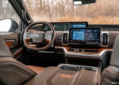 2025 Ford Expedition King Ranch interior in Mesa Del Rio leather