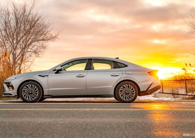 2026 Hyundai Sonata Hybrid in matte Aero Silver